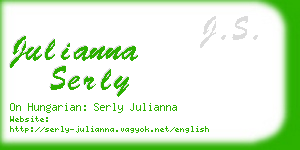 julianna serly business card